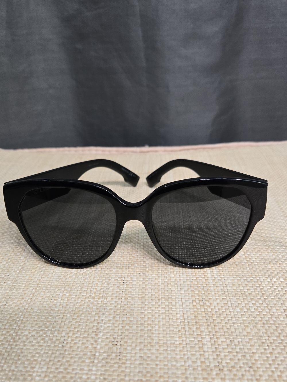 Dior Wildior S2U Black Oversized Cat-Eye Sunglasses